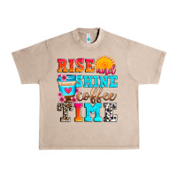 French Oak rise and shine coffee time Urban Heavy Tee - Zillion Design Studio