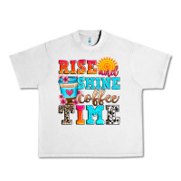 Lunar Rock rise and shine coffee time Urban Heavy Tee - Zillion Design Studio