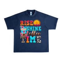 Navy rise and shine coffee time Urban Heavy Tee - Zillion Design Studio
