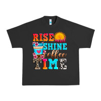 Pigment Black rise and shine coffee time Urban Heavy Tee - Zillion Design Studio