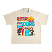 Sandshell rise and shine coffee time Urban Heavy Tee - Zillion Design Studio