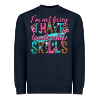 Navy im not bossy i have leadership skills Heavyweight Sweatshirt - texasbilliewilder