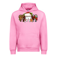 Fuchsia Pink Christmas teeth dentist Urban Hoodie - Jasminsmagicworld