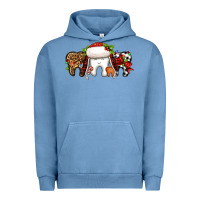 Pigment Pebble Blue Christmas teeth dentist Urban Hoodie - Jasminsmagicworld