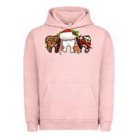 Pigment Salmon Christmas teeth dentist Urban Hoodie - Jasminsmagicworld