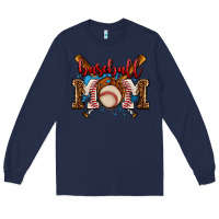 Navy baseball mom Long Sleeve Tee - AdoDesignShop