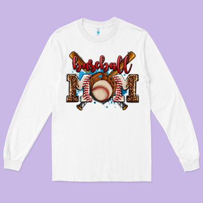 Baseball Mom Long Sleeve Tee Designed By Adodesignshop