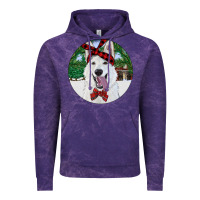 Cloud Purple Christmas White Shepherd With Cowhide Vintage Hoodie - RanaPortraitStore