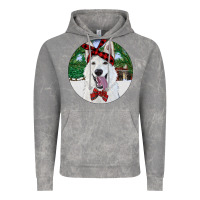 Cloud Rock Christmas White Shepherd With Cowhide Vintage Hoodie - RanaPortraitStore
