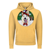 Vintage Mustard Christmas White Shepherd With Cowhide Vintage Hoodie - RanaPortraitStore
