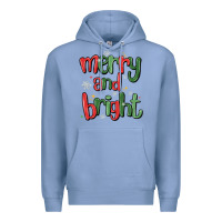 Colony Blue merry and bright Premium Hoodie - MaliasSmallBusiness