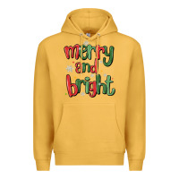 Mustard merry and bright Premium Hoodie - MaliasSmallBusiness