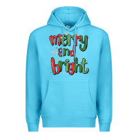 Ocean Blue merry and bright Premium Hoodie - MaliasSmallBusiness