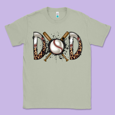 Dad Baseball Classic Tee Designed By Racoondesign