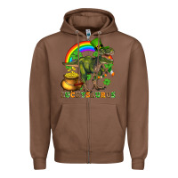 Chestnut luckysaurus and st patricks Zipper Hoodie - AdoDesignShop