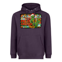 Plum feliz navidad merry christmas cactus Heavyweight Hoodie - Jasminsmagicworld