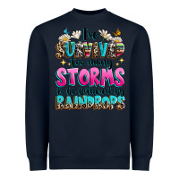 Navy ive survived too many storms to be bothered by raindrops Heavyweight Sweatshirt - texasbilliewilder