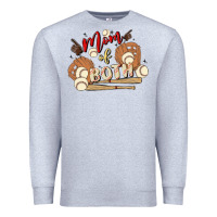 Heather Grey mama of both Premium Sweatshirt - MaliasSmallBusiness