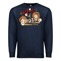 Navy mama of both Premium Sweatshirt - MaliasSmallBusiness