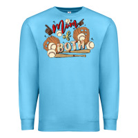 Ocean Blue mama of both Premium Sweatshirt - MaliasSmallBusiness