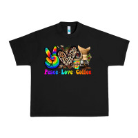 Black peace love  coffee Urban Heavy Tee - Zillion Design Studio