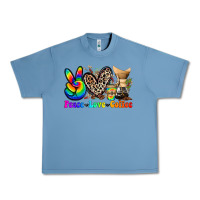 Pebble Blue peace love  coffee Urban Heavy Tee - Zillion Design Studio