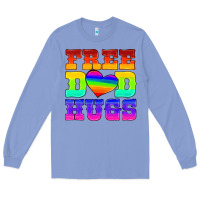 Colony Blue lgbtq free dad hugs Long Sleeve Tee - HRA Design Shop