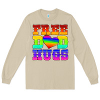 Lgbtq Free Dad Hugs Long Sleeve Tee | Teevron