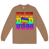 Toasted Coconut lgbtq free dad hugs Long Sleeve Tee - HRA Design Shop