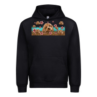 Black floral cockapoo Urban Hoodie - Jasminsmagicworld