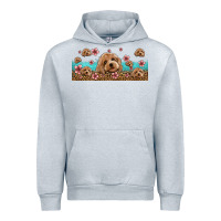 Heather Grey floral cockapoo Urban Hoodie - Jasminsmagicworld