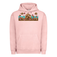 Pigment Salmon floral cockapoo Urban Hoodie - Jasminsmagicworld