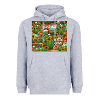 Heather Grey feliz navidad merry christmas cactus tumbler Heavyweight Hoodie - Jasminsmagicworld