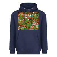 Feliz Navidad Merry Christmas Cactus Tumbler Heavyweight Hoodie | Teevron