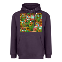 Plum feliz navidad merry christmas cactus tumbler Heavyweight Hoodie - Jasminsmagicworld