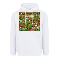 White feliz navidad merry christmas cactus tumbler Heavyweight Hoodie - Jasminsmagicworld