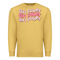 Antique Gold girl power Premium Sweatshirt - MaliasSmallBusiness