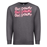 Charcoal Heather girl power Premium Sweatshirt - MaliasSmallBusiness
