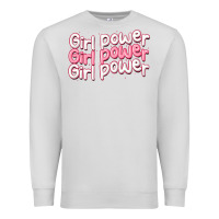 Dove Grey girl power Premium Sweatshirt - MaliasSmallBusiness