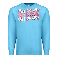 Ocean Blue girl power Premium Sweatshirt - MaliasSmallBusiness