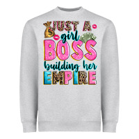 Heather Grey just a girl boss building her empire Heavyweight Sweatshirt - texasbilliewilder