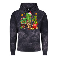 Cloud Black Christmas cactus Vintage Hoodie - Zillion Design Studio