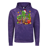 Cloud Purple Christmas cactus Vintage Hoodie - Zillion Design Studio