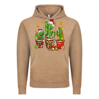 Vintage Coffee Christmas cactus Vintage Hoodie - Zillion Design Studio