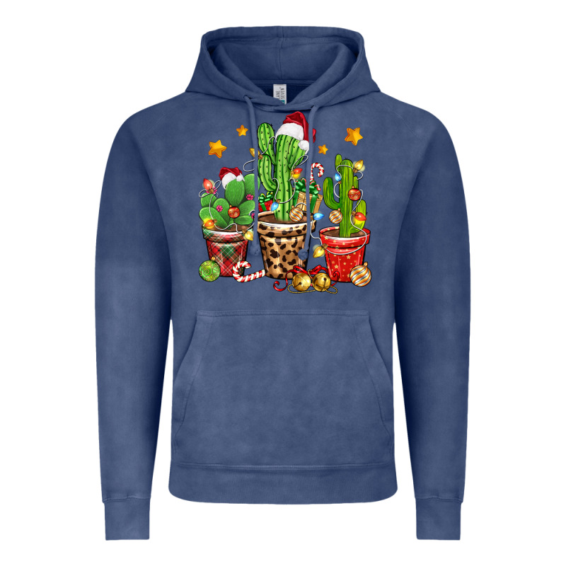 Christmas Cactus Vintage Hoodie by Zillion Design Studio | Teevron