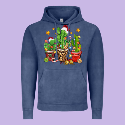 Vintage Hoodie Christmas cactus