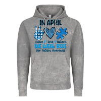 Cloud Rock in april we wear blue Vintage Hoodie - JahusDesignShop