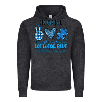 Vintage Black in april we wear blue Vintage Hoodie - JahusDesignShop