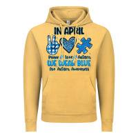 Vintage Mustard in april we wear blue Vintage Hoodie - JahusDesignShop