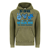 Vintage Olive in april we wear blue Vintage Hoodie - JahusDesignShop